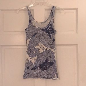 Banana Republic Large Paisley Print TANK Top